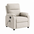 Elektrischer Relaxsessel Beige mit Polyesterbezug und Liegefunktion 86 x 95 x 104 cm